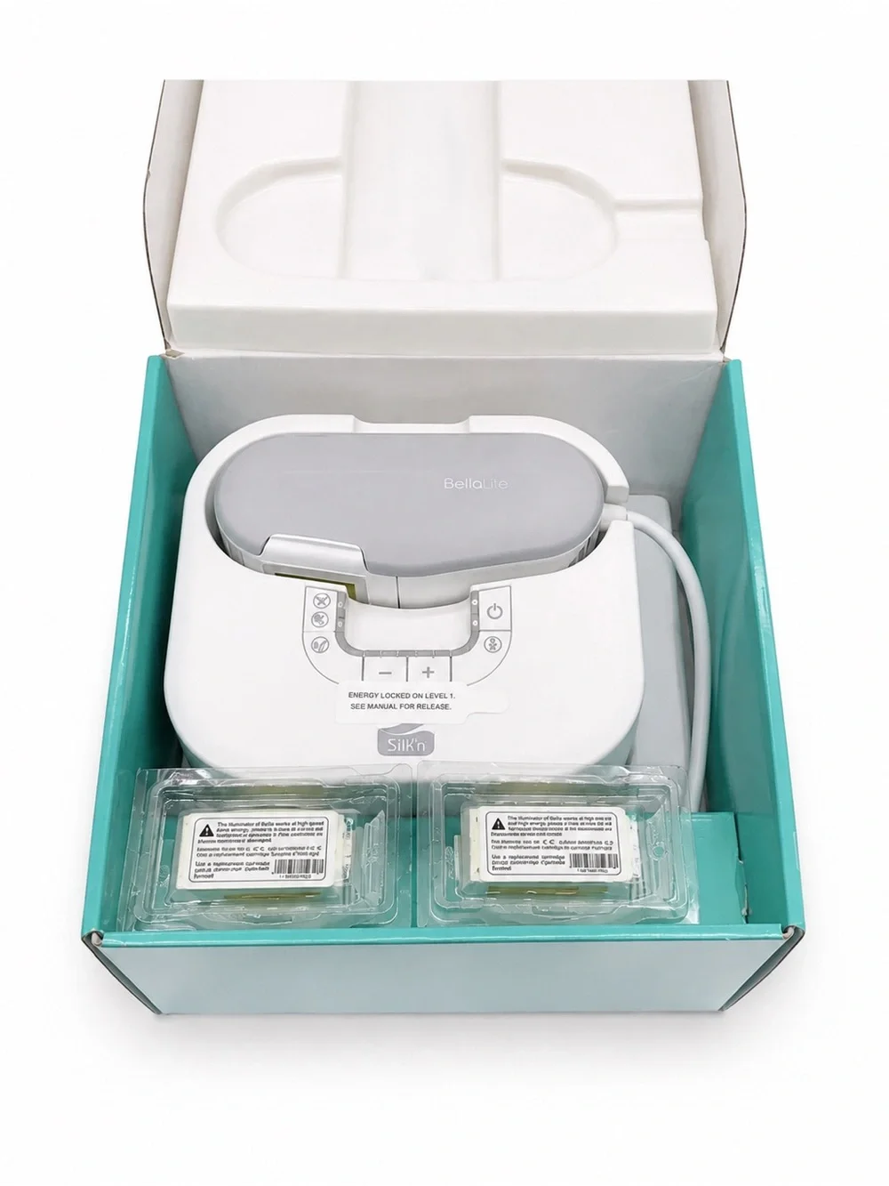 Silk’n BellaLite Professional HPL Hair Removal System NEW + 2 Cartridges